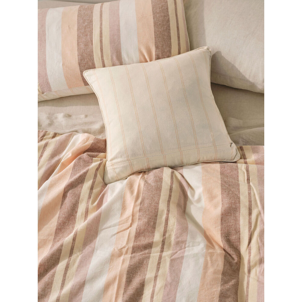 2PK Linen House 48x48cm Reverie Peach Soft Cushion Square