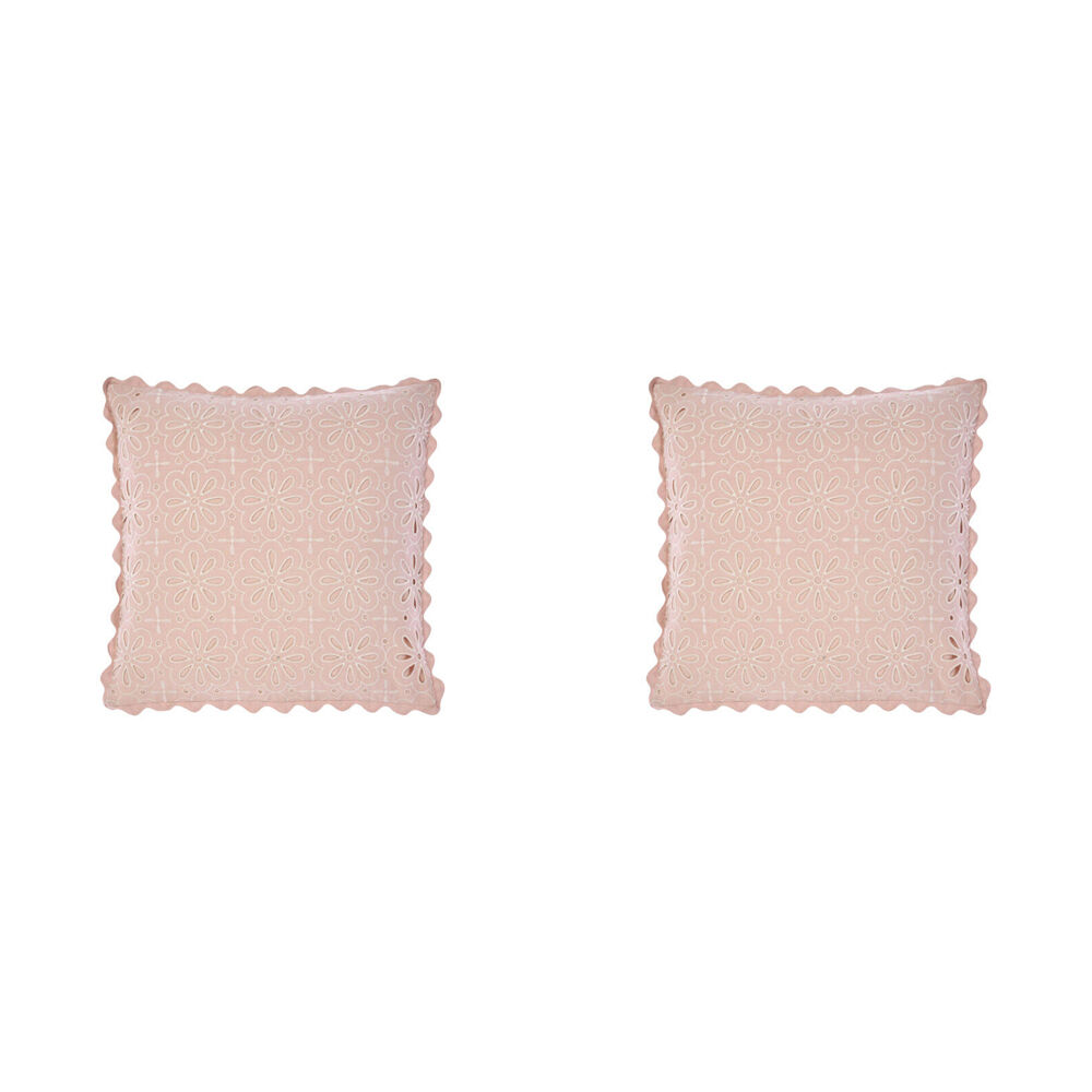 2PK Linen House 48x48cm Miranda Pink Bedroom Cushion Square