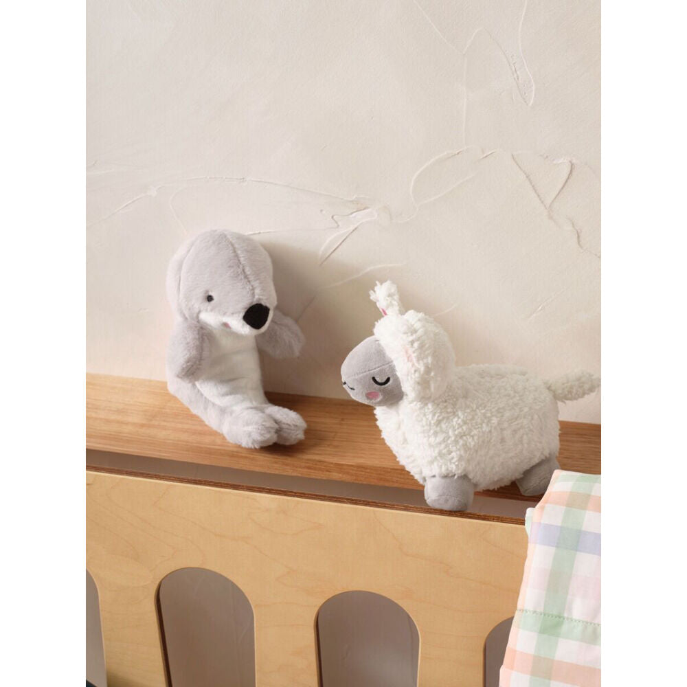 Linen House Kids Lilly Lamb Plush Toy Cushion 18x12cm - White