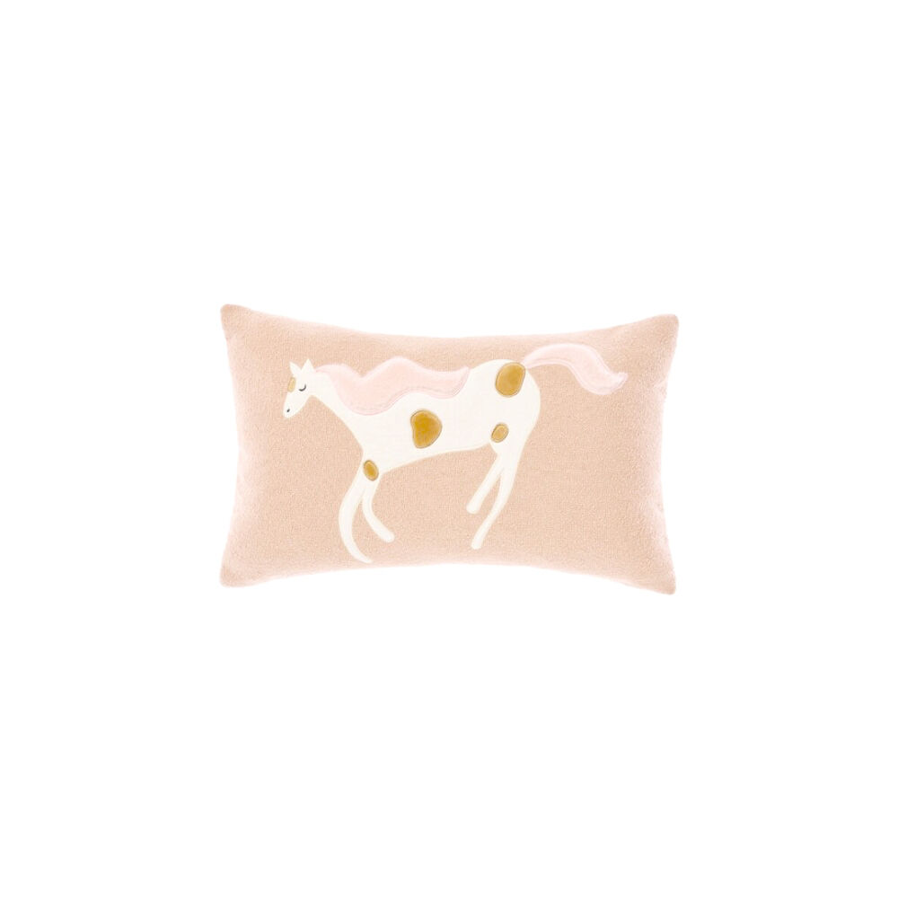 Linen House Kids Magic Gallops Latte 35x55cm Cushion - Pink