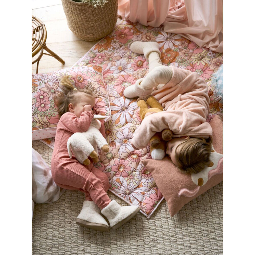 Linen House Kids Magic Gallops Latte 35x55cm Cushion - Pink