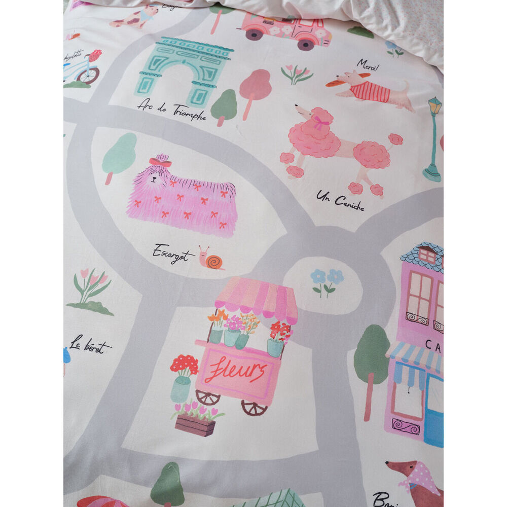 Linen House Kids Petite Paris Bed Quilt Covet Set Pink