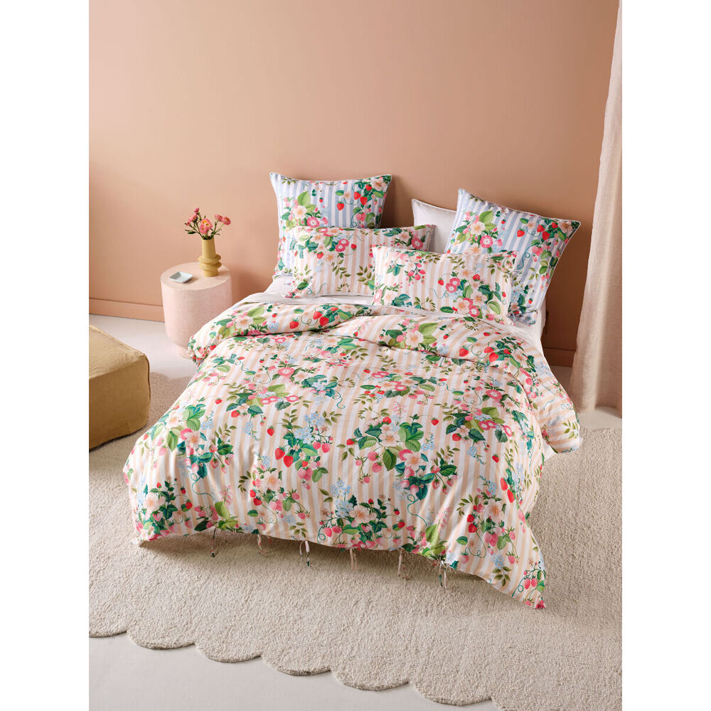 Linen House Keeley Pink Bedroom Cotton Quilt Cover Set