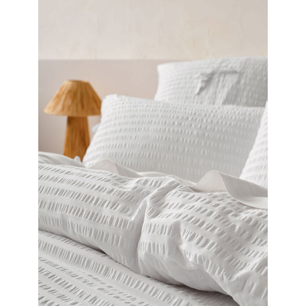 Linen House Ferrara Cotton Quilt Cover Set White