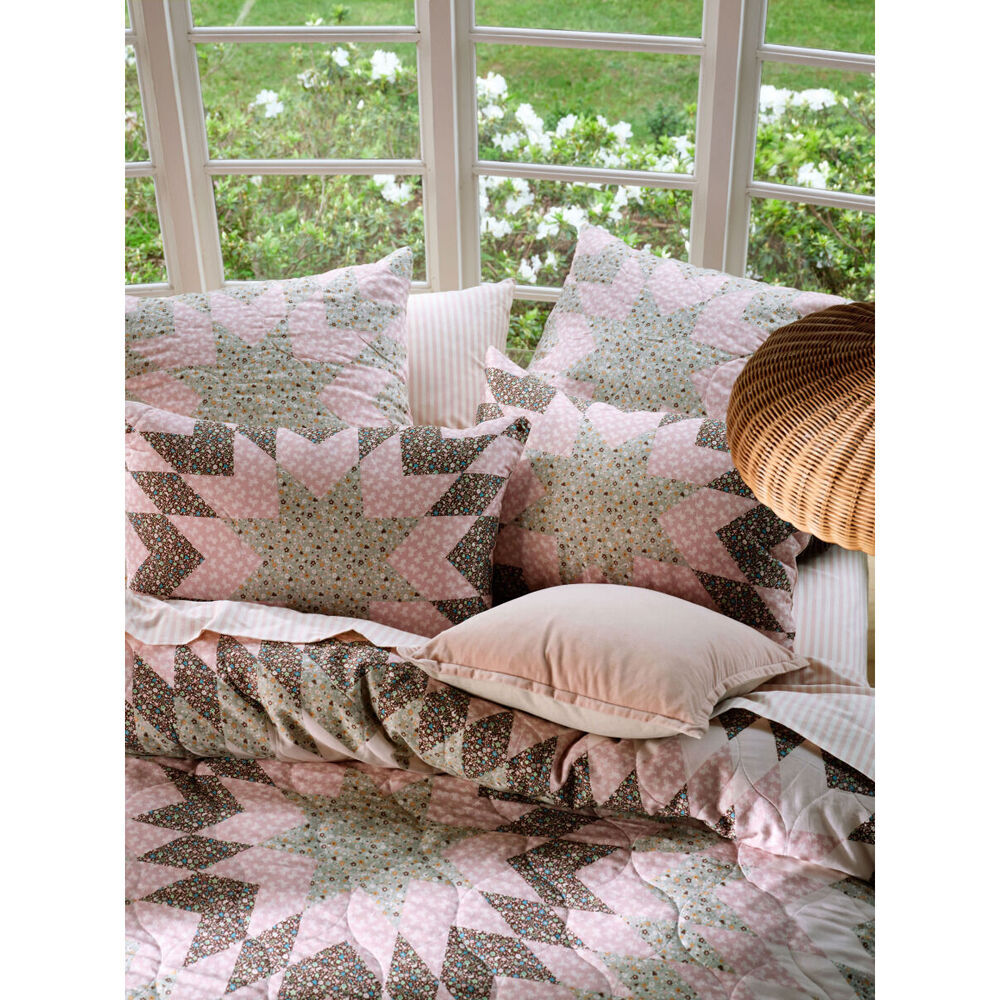 2PK Linen House Dusty Rose European Pillowcase 65x65cm