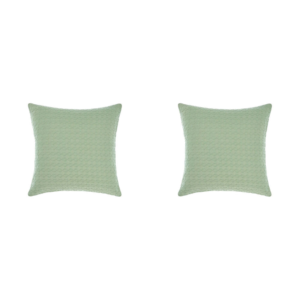 2PK Linen House 65x65cm Vista Leaf European Pillowcase