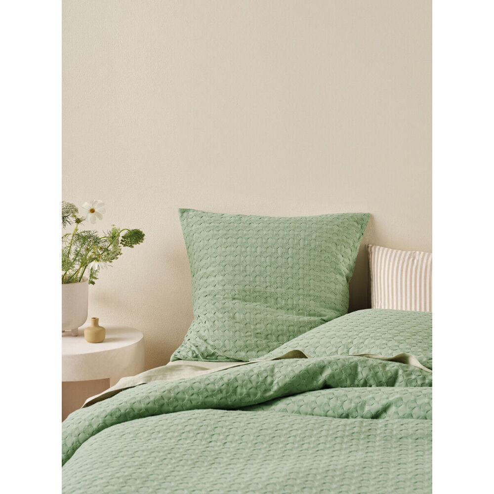 2PK Linen House 65x65cm Vista Leaf European Pillowcase