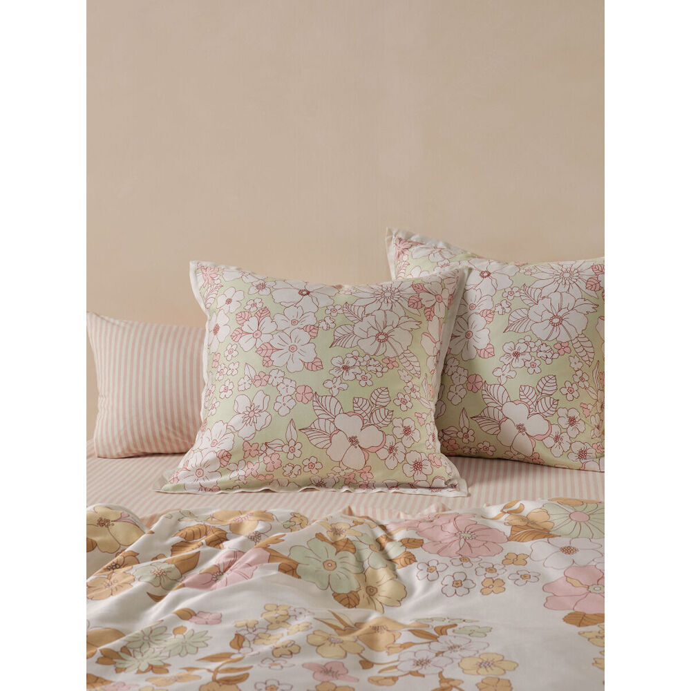 2PK Linen House 65x65cm Poppy Multi European Pillowcase