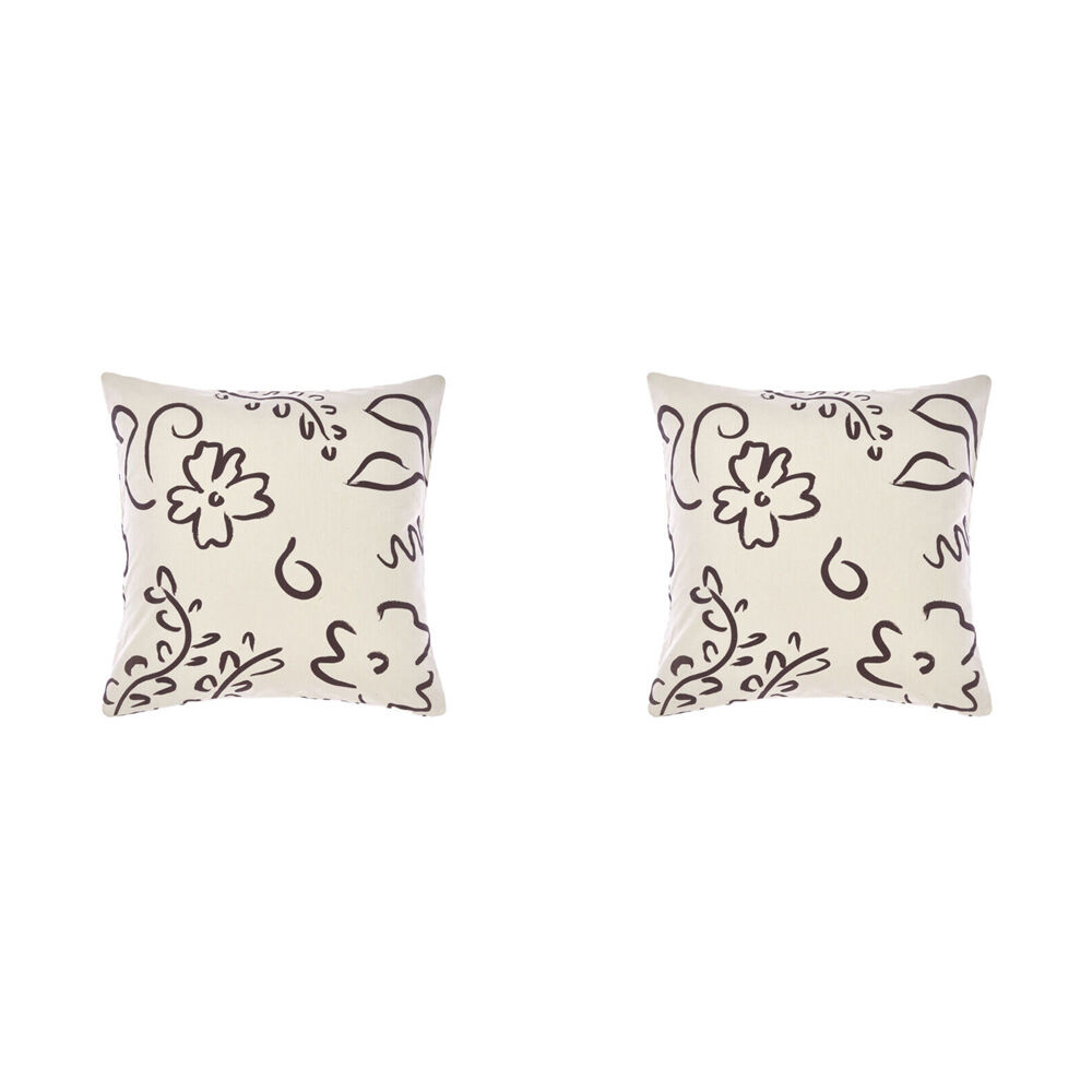 2PK Linen House 65x65cm Kenzi Vanilla European Pillowcase