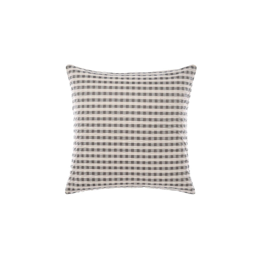 2PK Linen House Ferrara European Pillowcase 65x65cm - Charcoal