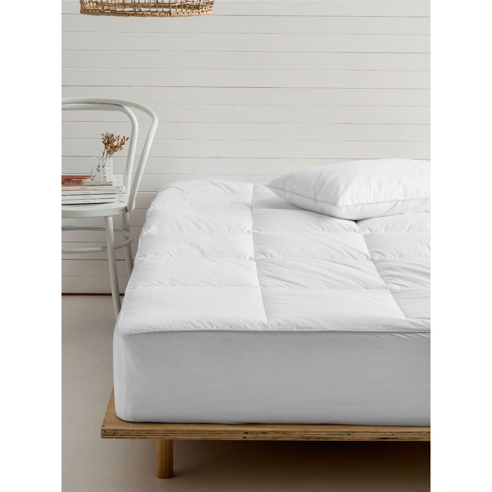 Linen House All Seasons Bed Mattress Topper - White