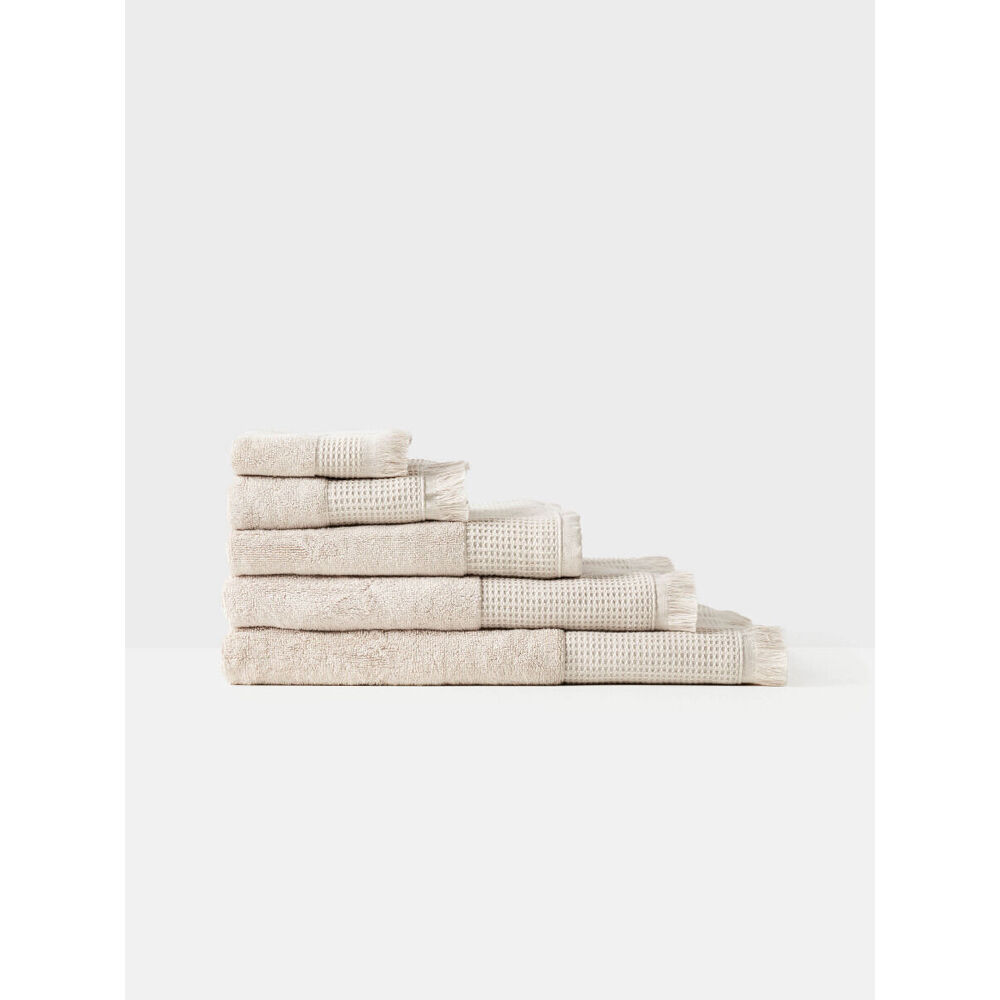 Linen House Aria Sand Cotton/Bamboo Bath Mat 60x80cm - Natural