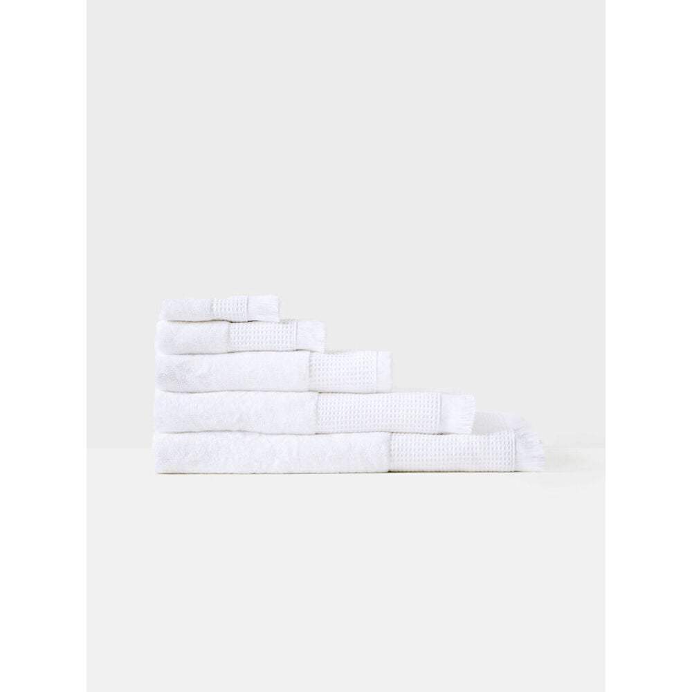 Linen House Aria Cotton/Bamboo Bath Mat 60x80cm - White