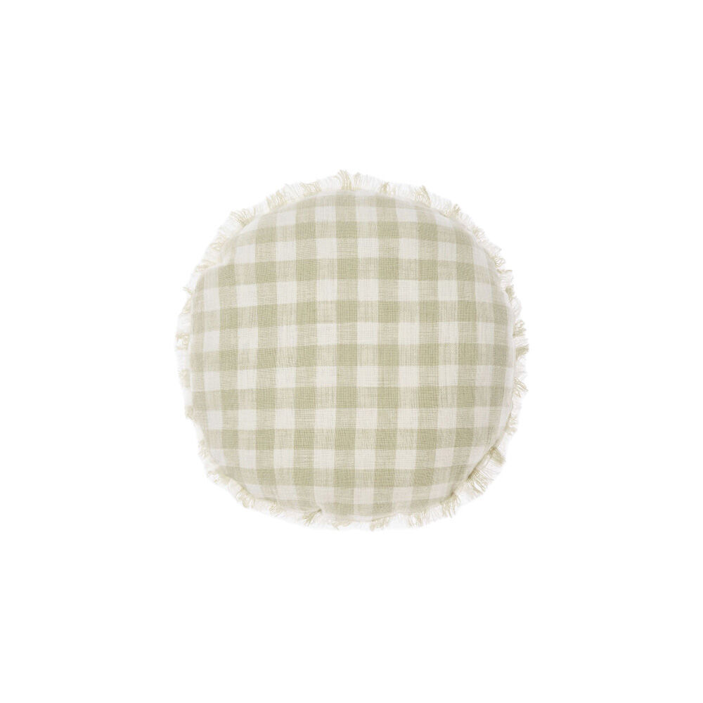 2PK Linen House Cotton Tavola Oatmeal 45cm Round Cushion - Natural
