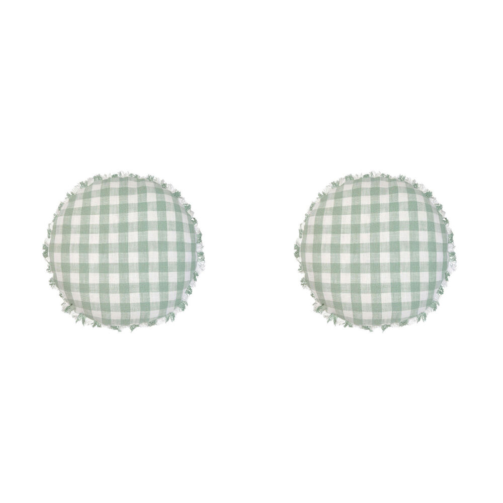 2PK Linen House 45cm Tavola Seaglass Seat Cushion Round