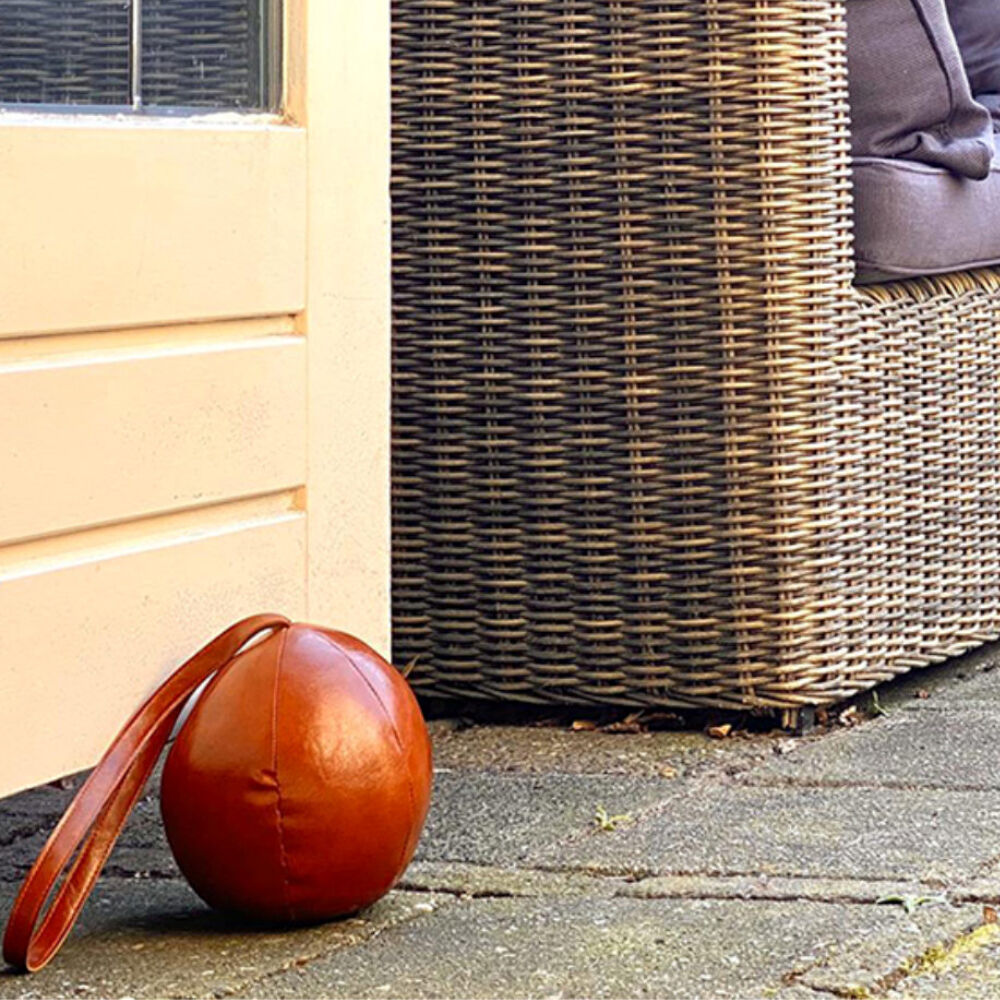 Esschert Design Door Stopper Ball Indoor/Outdoor Home Decor 16.3cm Brown