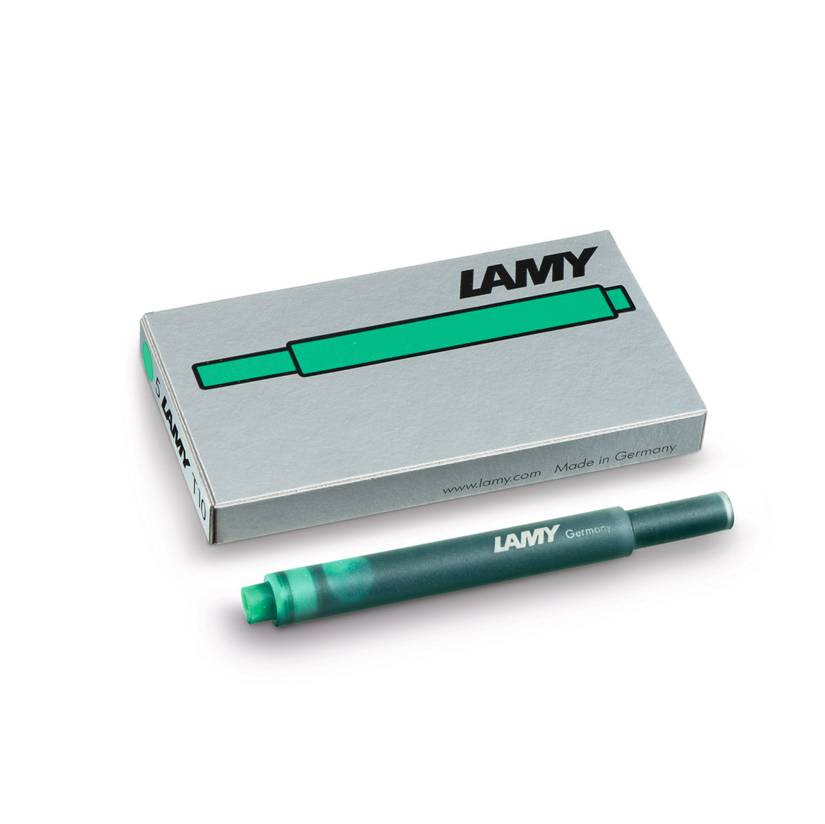 2x 5pc Lamy T10 Fountain Pen Ink Cartridges Hangsell - Green