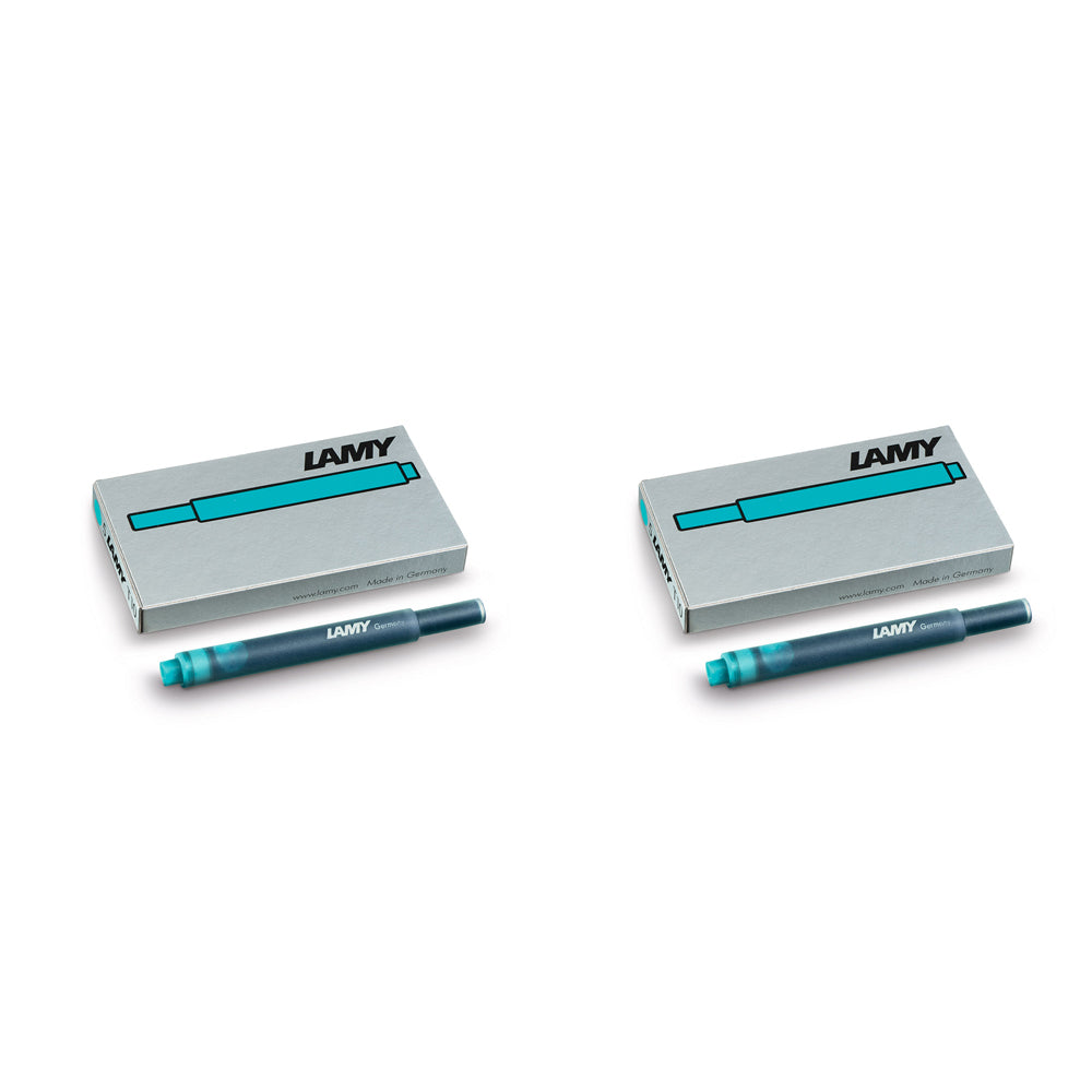 2x 5pc Lamy T10 Fountain Pen Ink Cartridges Hangsell - Turquoise