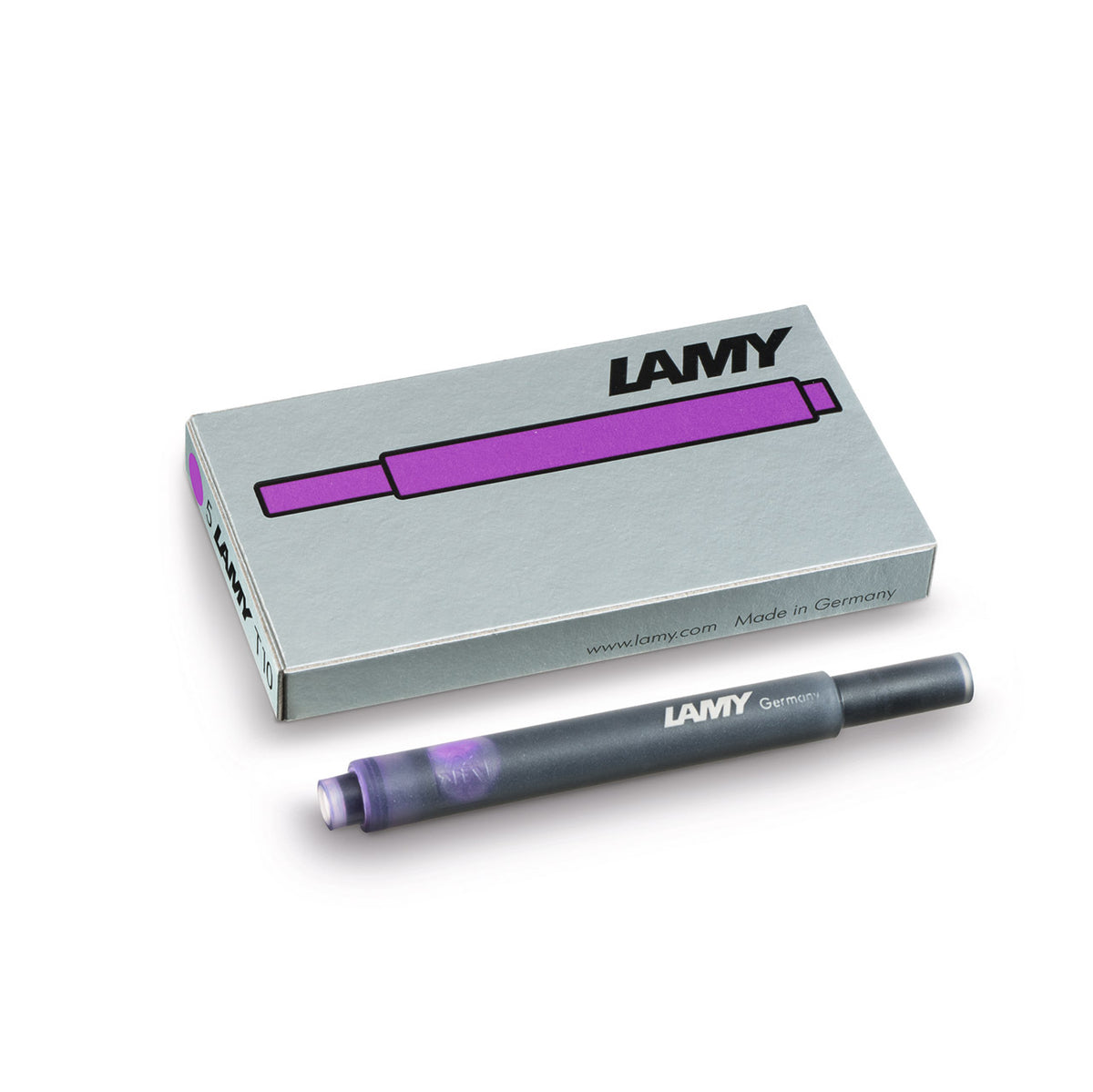 2x 5pc Lamy T10 Fountain Pen Ink Cartridges Hangsell - Violet