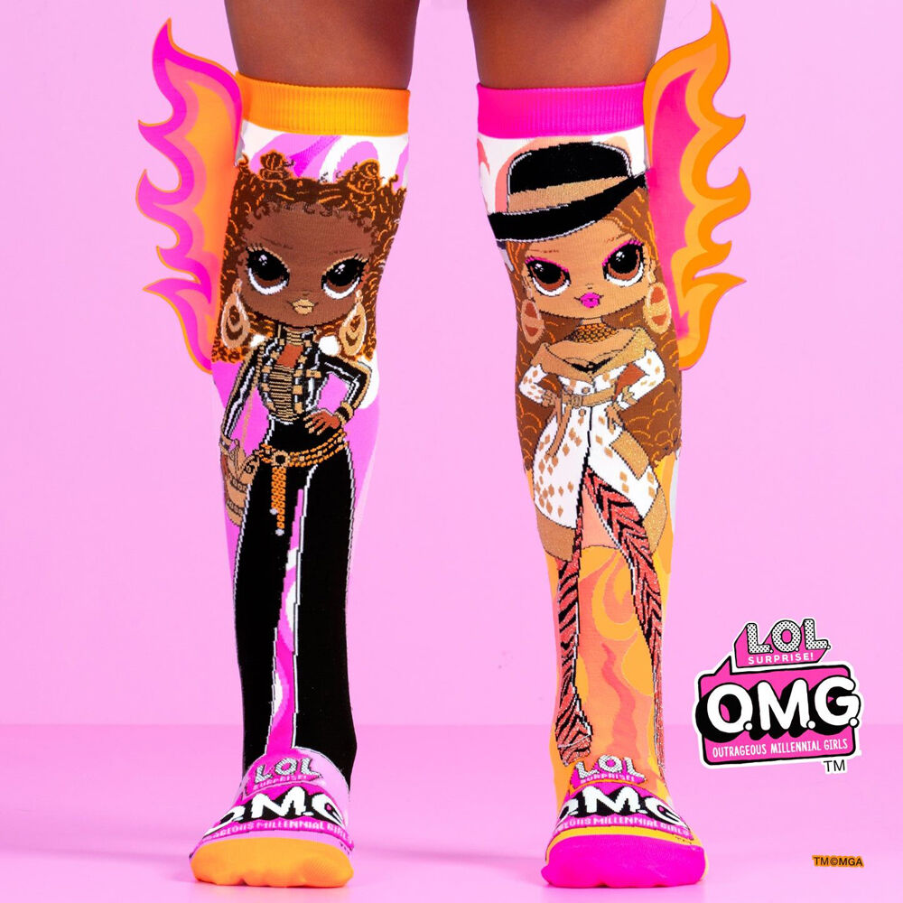 Madmia LOL Omg Bee The Queen Knee-High Socks Unisex