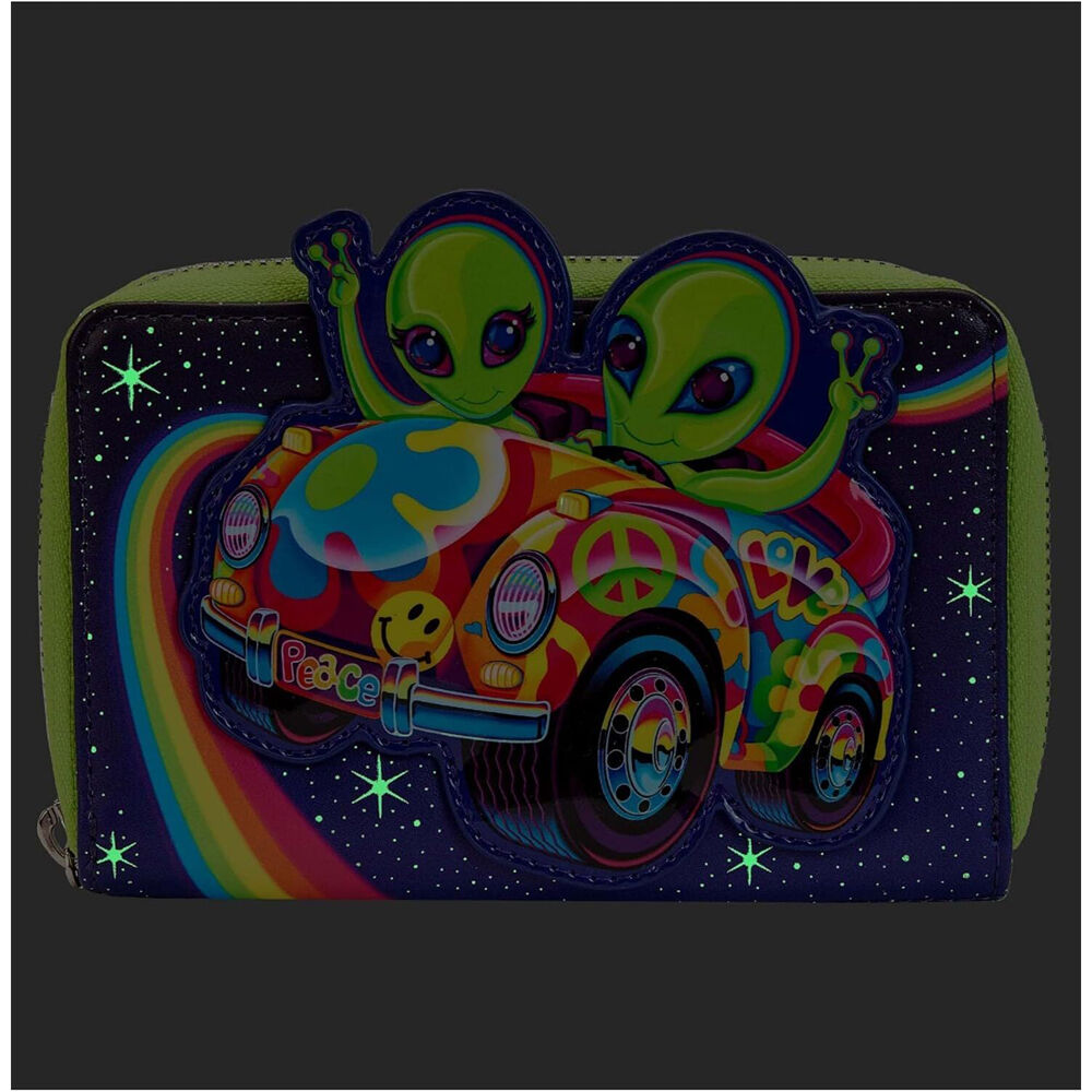 Lisa Frank Cosmic Alien Ride Zip Around Wallet 15.24cm