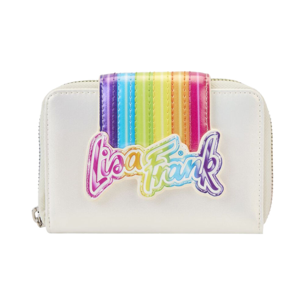 Lisa Frank Rainbow Logo Zip Around Wallet Purse 15.24cm
