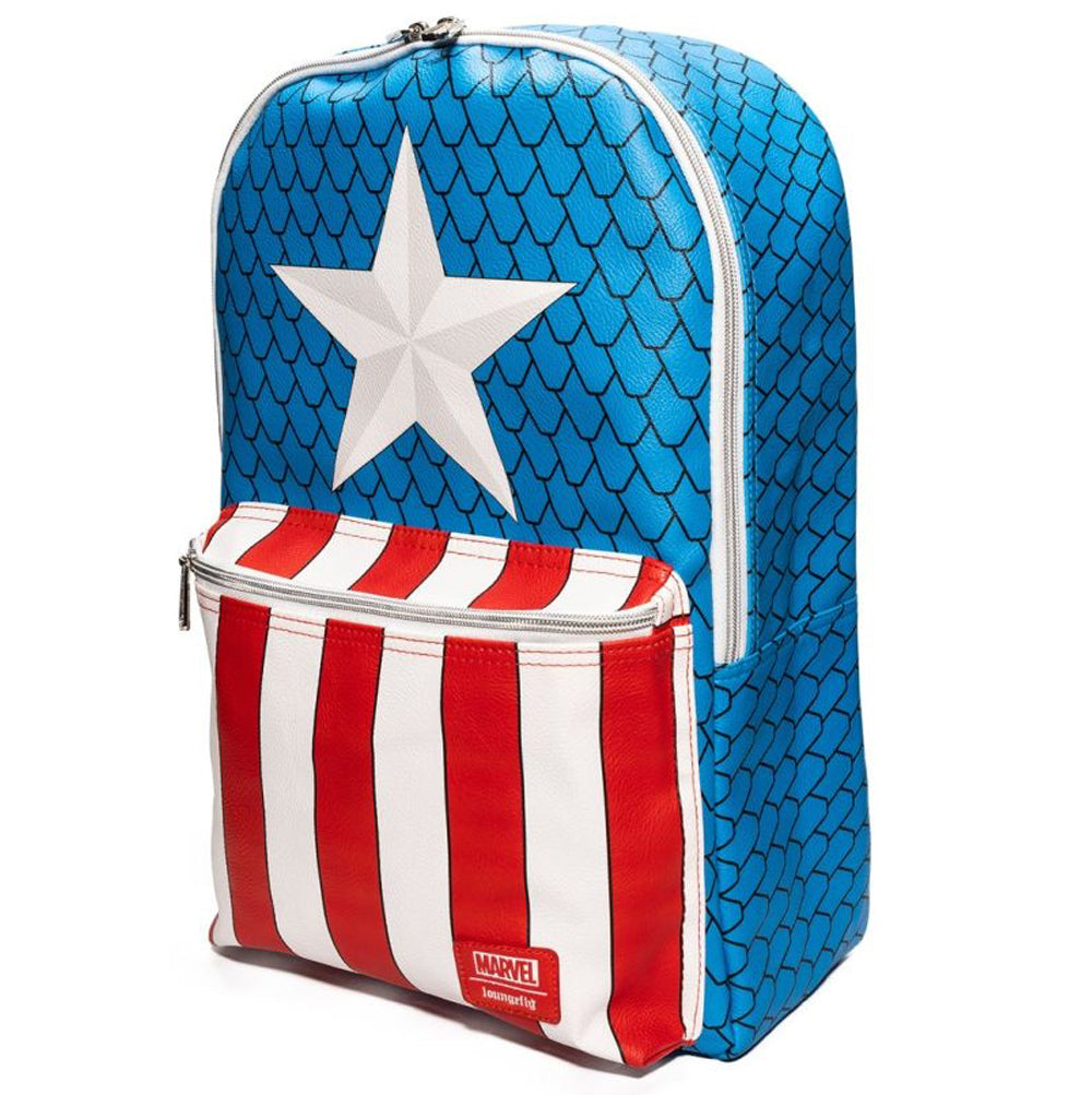 Captain America Costume Mini Backpack w/ Pin