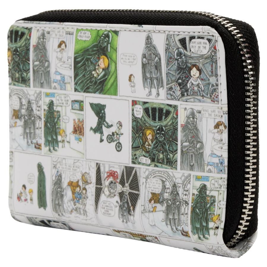 Star Wars Darth Vader Comic Strip Zip Around Purse Wallet 6x4in