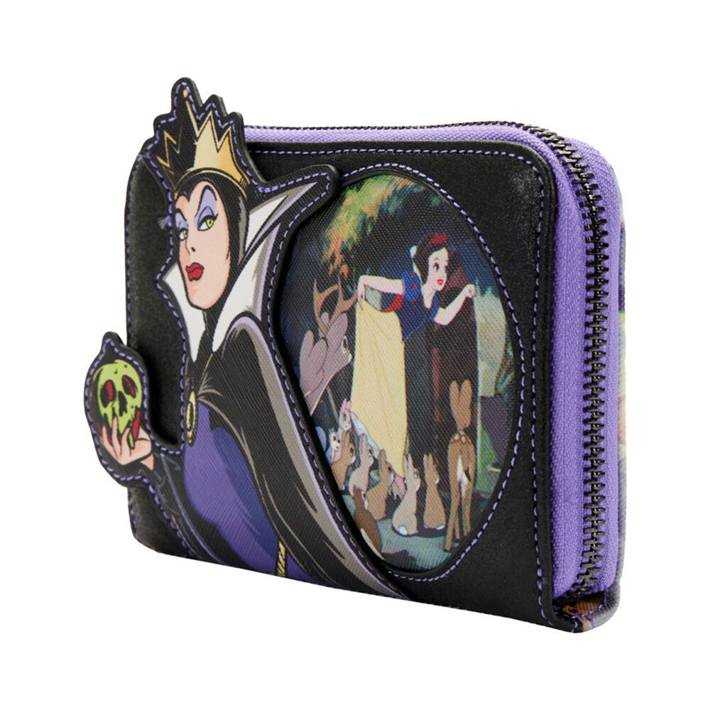 Snow White 1937 Evil Queen Apple Zip Around Purse Wallet