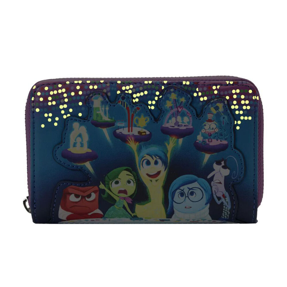 Inside Out Control Panel Zip Around Coin Purse Wallet 12.7cm
