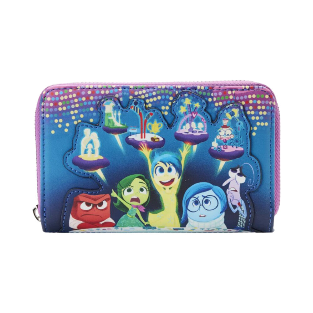 Inside Out Control Panel Zip Around Coin Purse Wallet 12.7cm