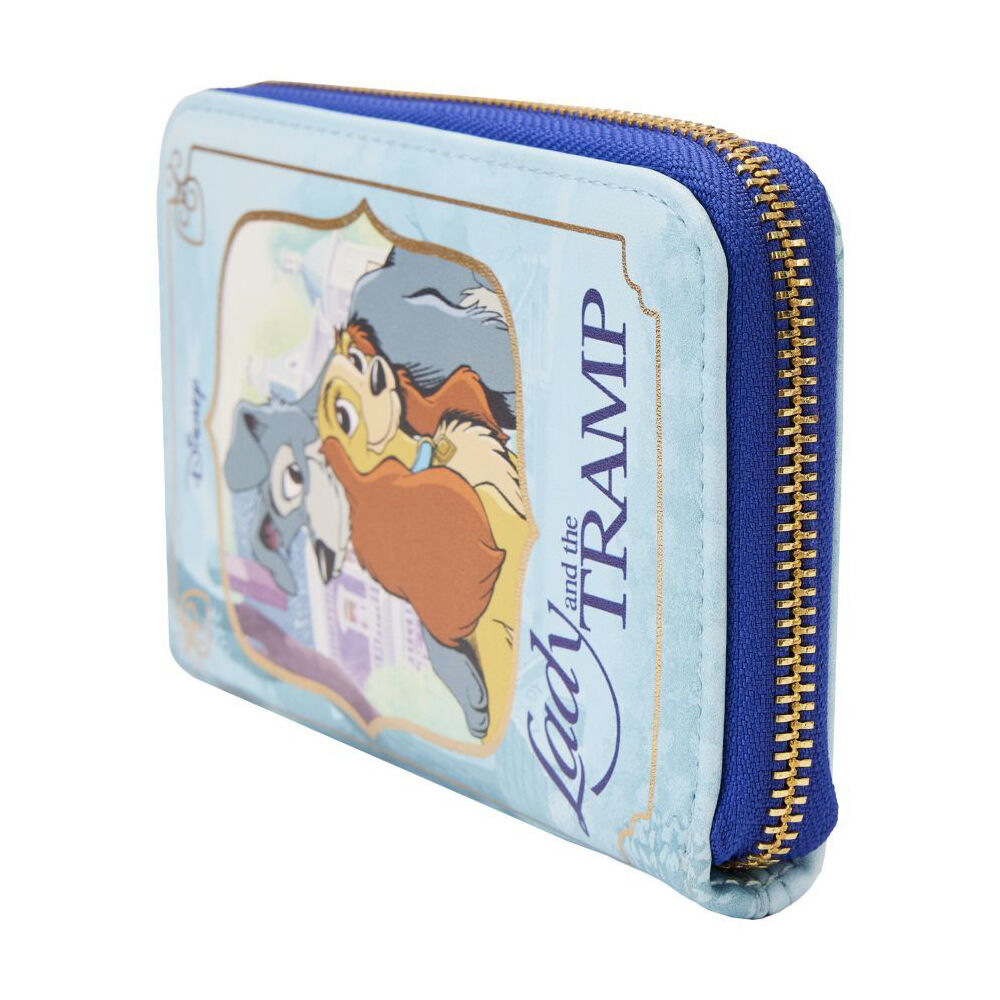 Lady and the Tramp Book Zip Around Purse Wallet 22.86cm