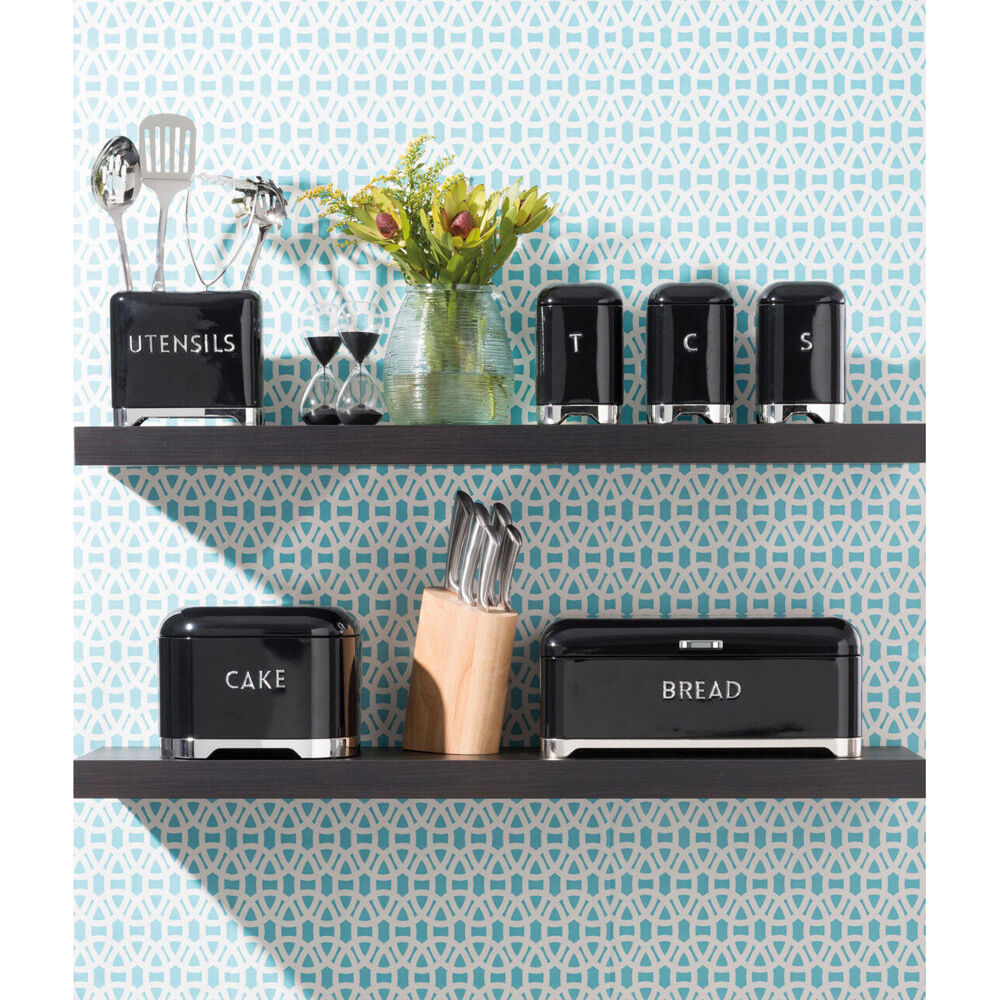 Kitchen Craft Lovello Carbon Steel Airtight Coffee Tin - Black