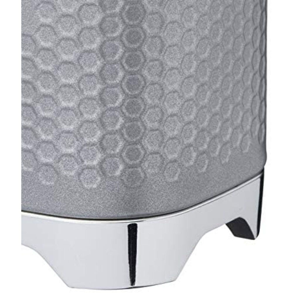 Kitchencraft Lovello Geometric Textured Retro Sugar Jar 19cm Shadow Grey