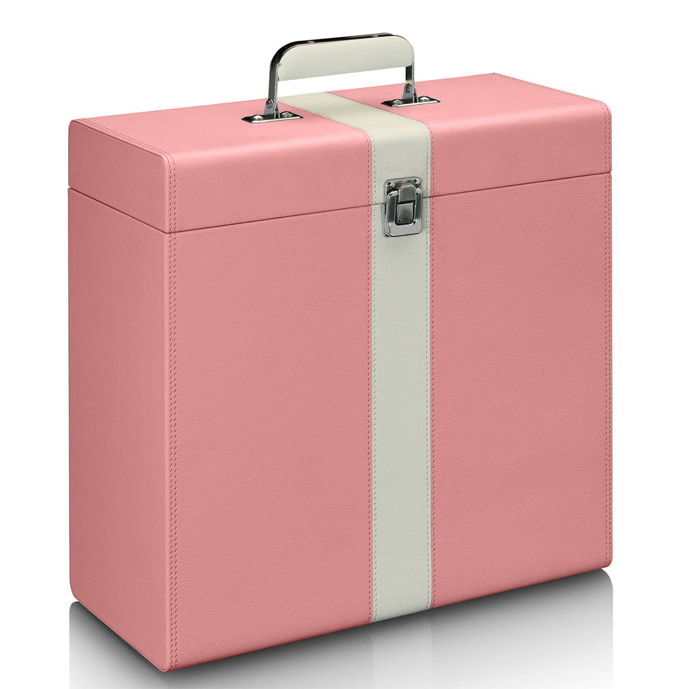 Silcron LP-30 Vintage Vinyl Record Storage Case To Fit 12'' Record - Pink