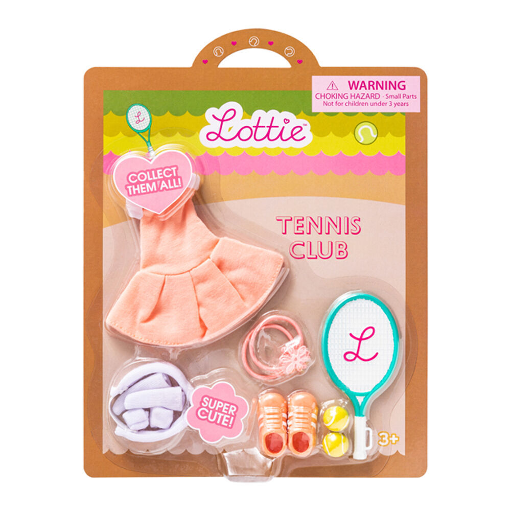 Lottie Tennis Club/Mystery Solver Outfit For Girl Dolls Combo Set 3y+