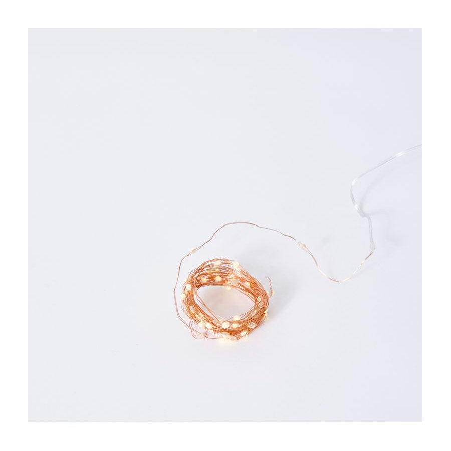 2PK E Style Luminous Bright 6m String Light - Copper