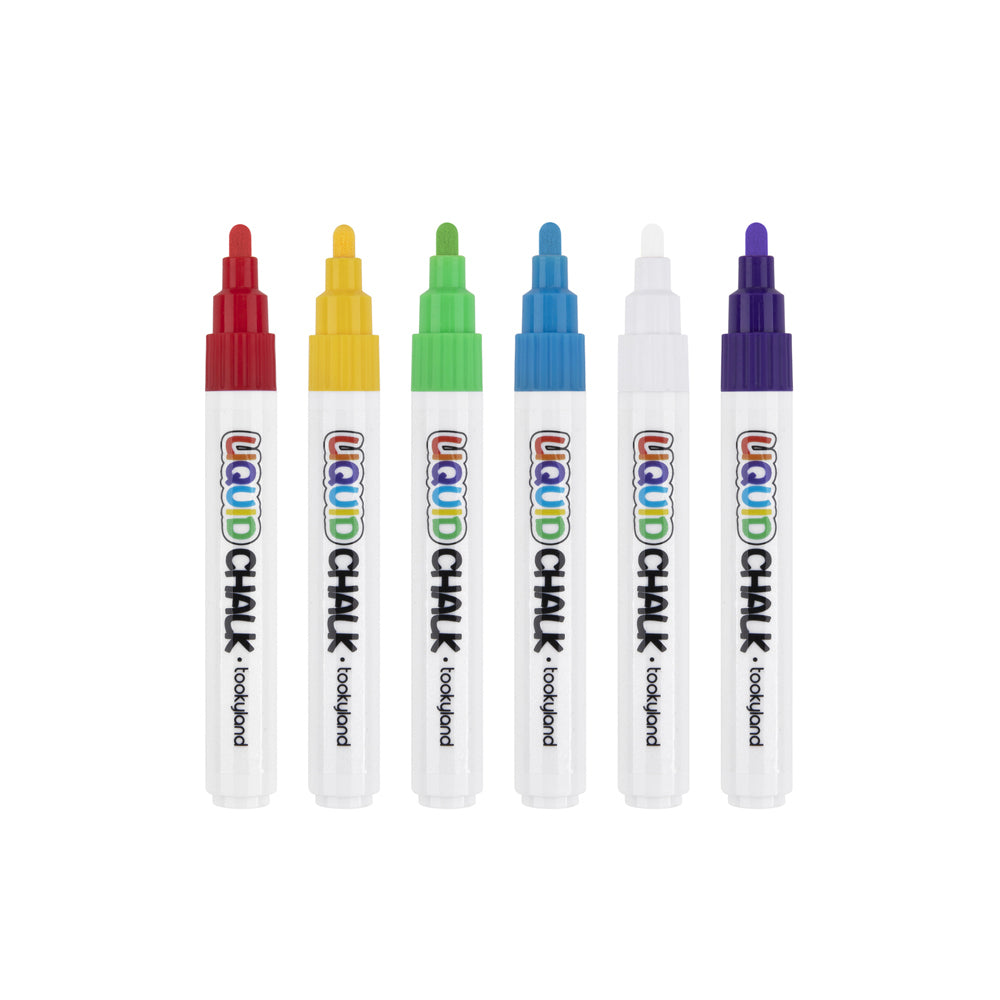12PK Tookyland Liquid Chalk Colouring Markers Art Pack 3+