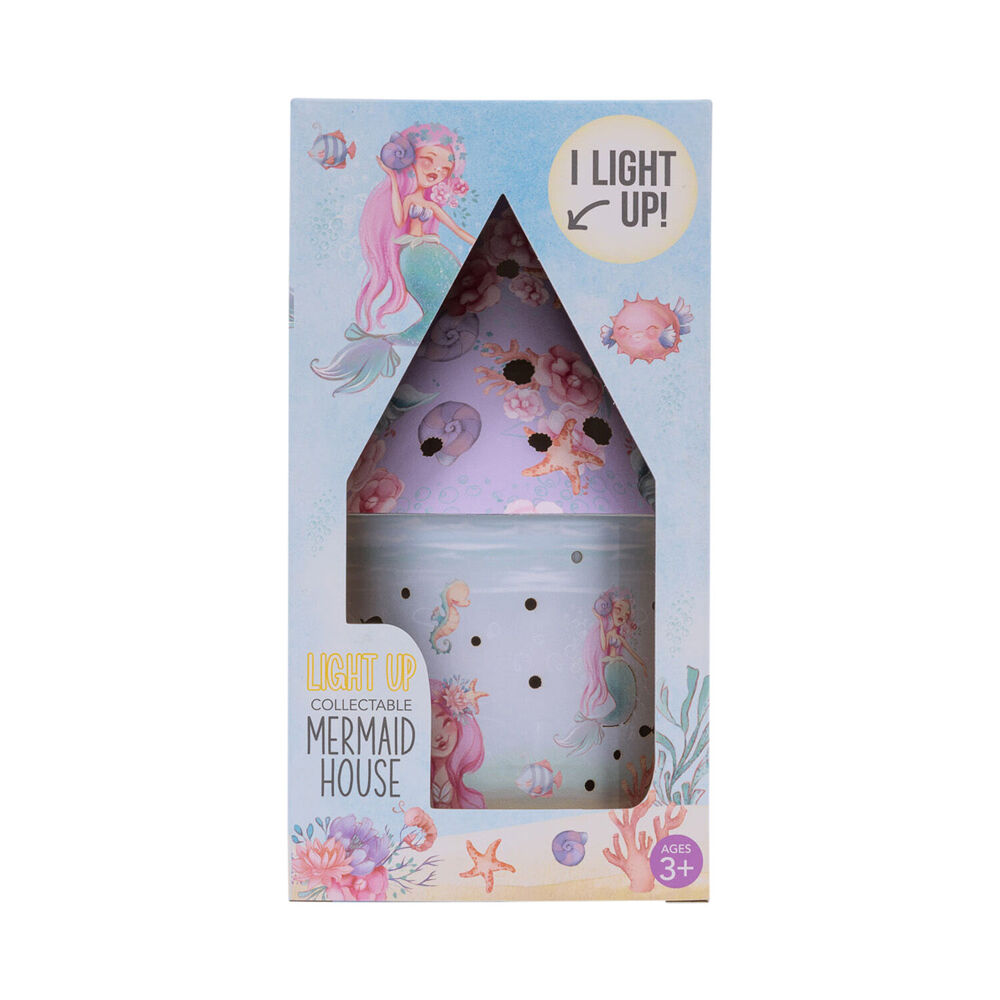 Splosh Mermaid Plastic/Paper Light Up House 10.5x22cm