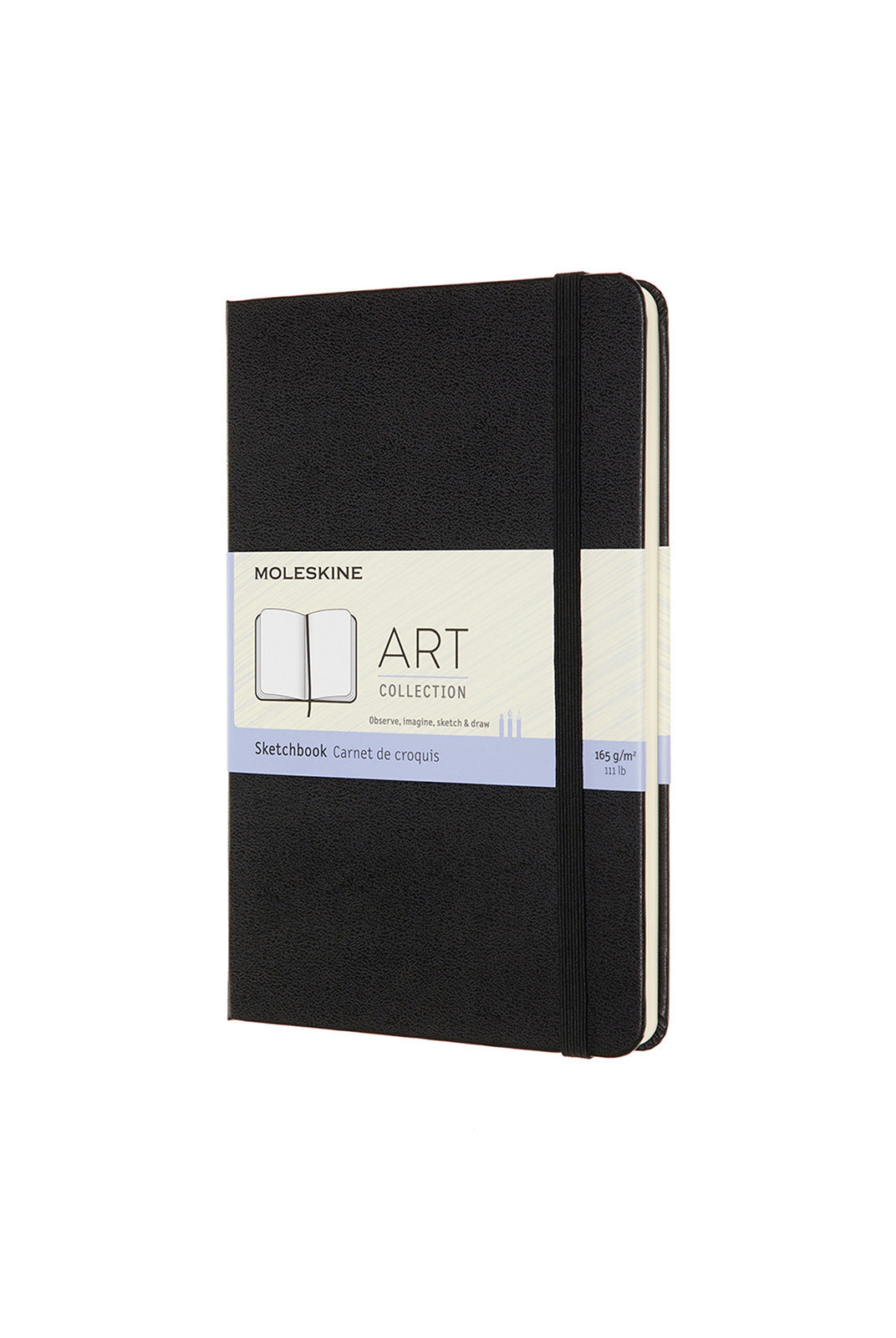 Moleskine Art 165gsm 18cm Folio Sketchbook Medium - Black