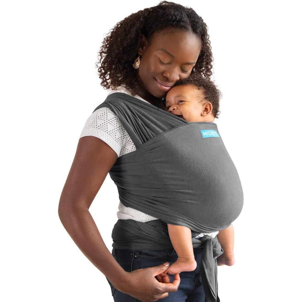 Moby Elements Wrap Baby Cotton Body Carrier - Asphalt