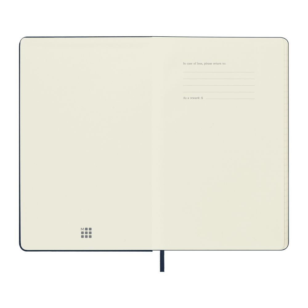Moleskine Classic Hardcover Pocket Notebook Plain Sapphire Blue