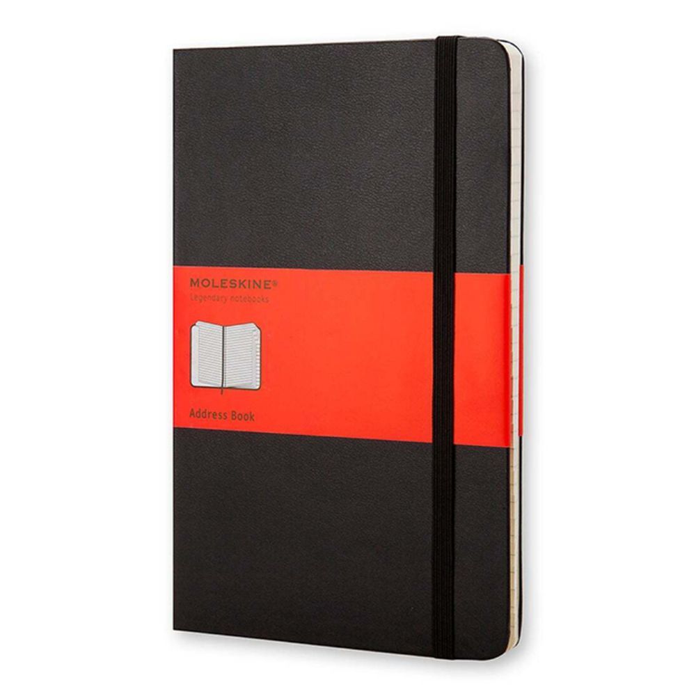 Moleskine Classic Hardcover Address Book Notebook Black Large