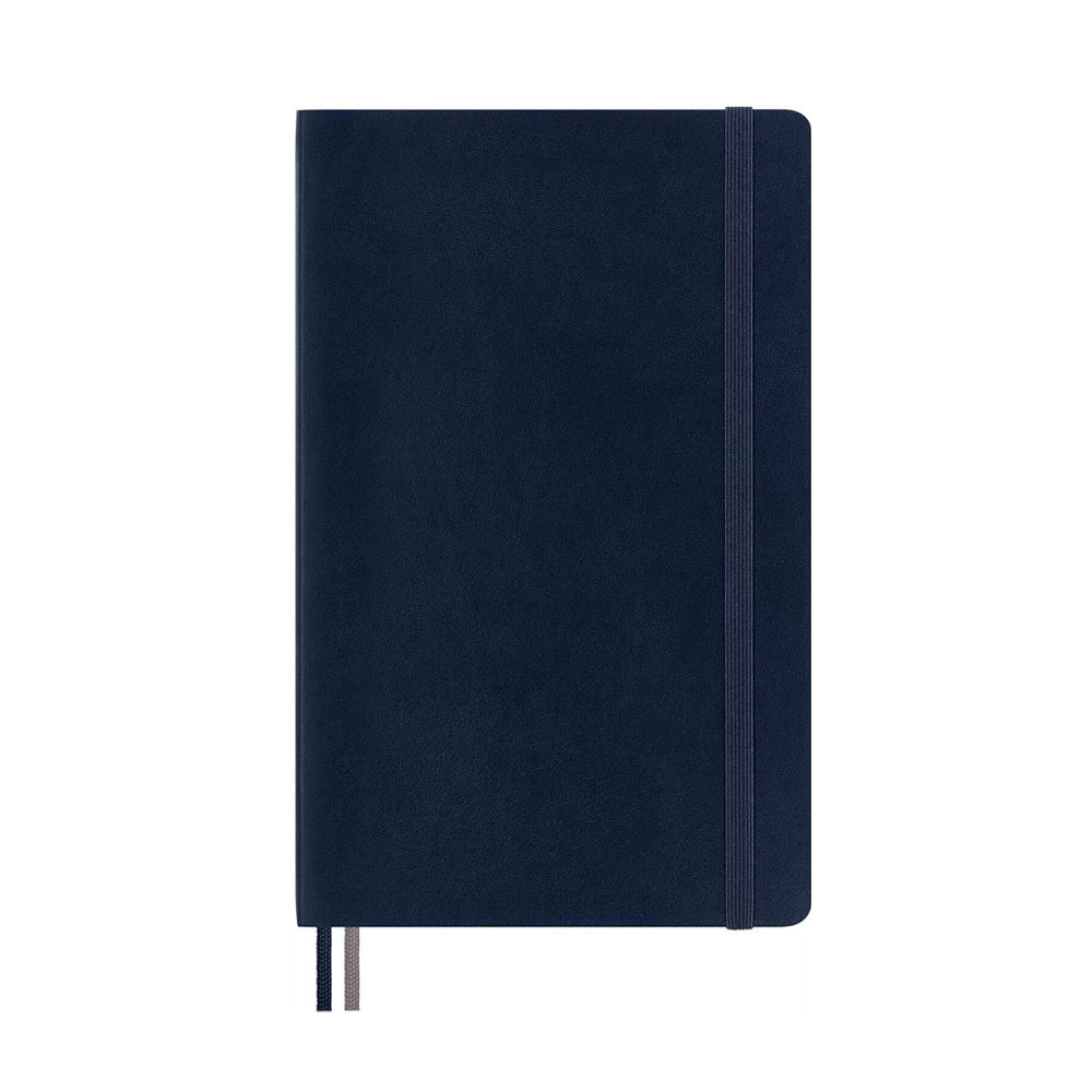 Moleskine Classic Soft Cover Notebook Expanded Ruled Sapphire Blue Large