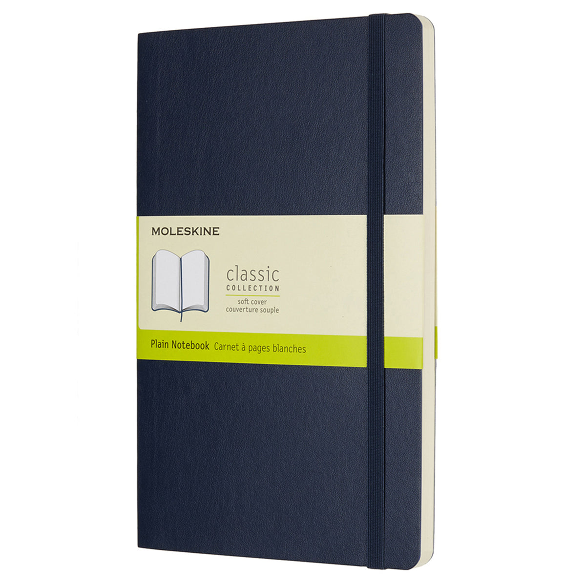 Moleskine Classic Plain Soft Cover Notebook L - Sapphire Blue