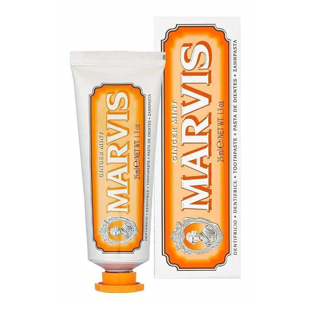 3PK Marvis Travel Size Oral Care Toothpaste 25ml - Ginger Mint