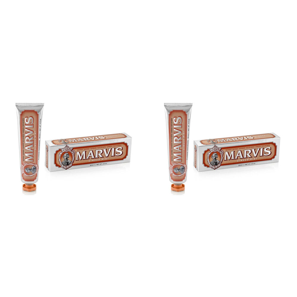 2PK Marvis Daily Dental Hygiene Fluoride Toothpaste 85ml - Ginger Mint
