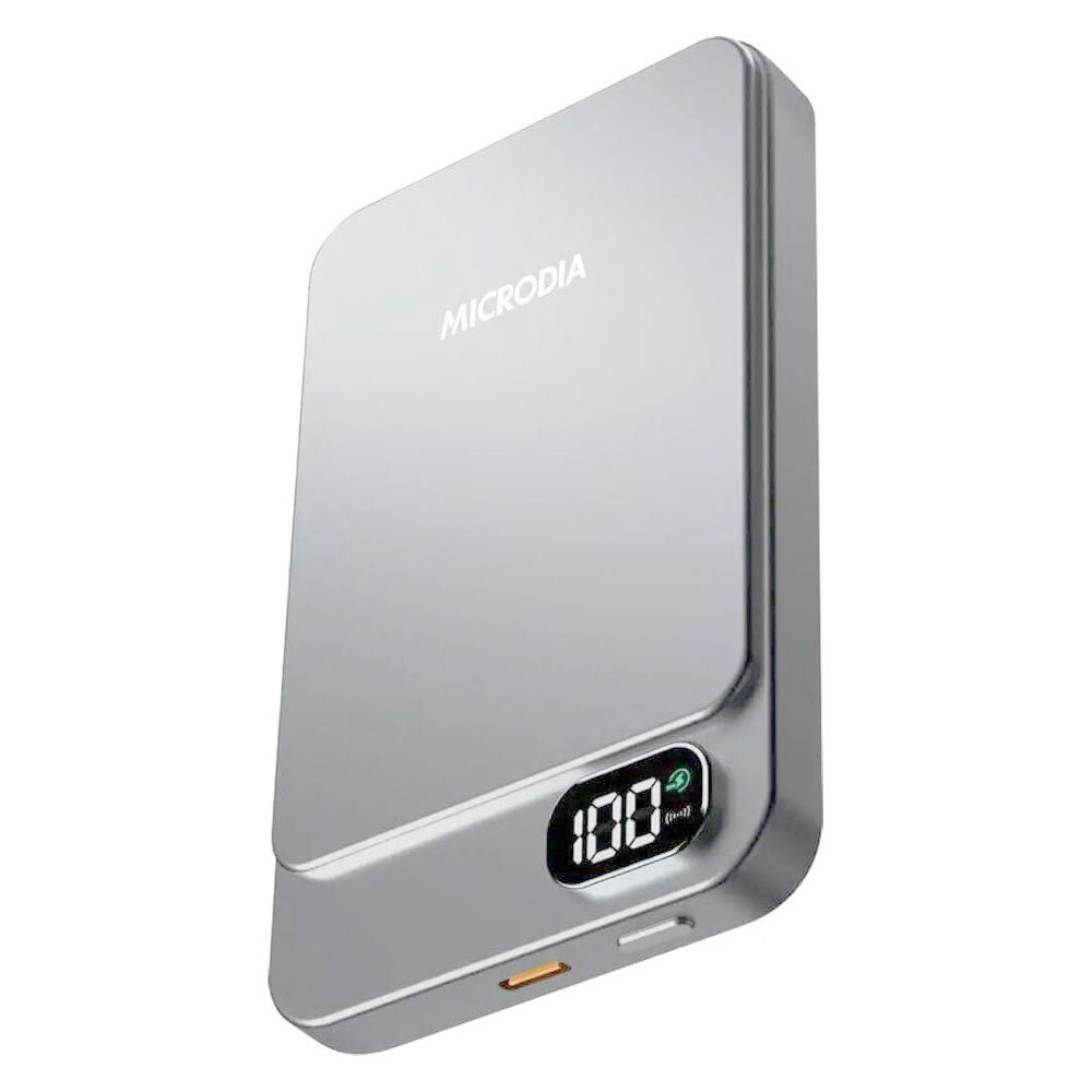 Microdia SnapPower Aluminaire 35W Magnetic Power Bank 10000mAh - Silver
