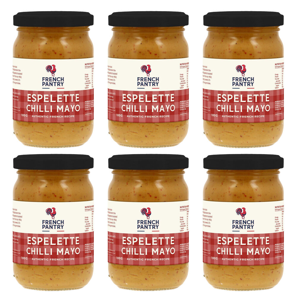 6PK French Pantry Espelette Chilli Mayonnaise Sauce/Spread/Dip 180g