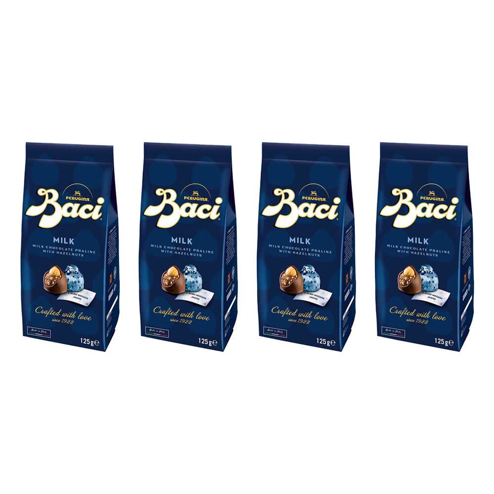 4PK Baci Milk Bag Chocolate Prailines with Hazelnuts 125g